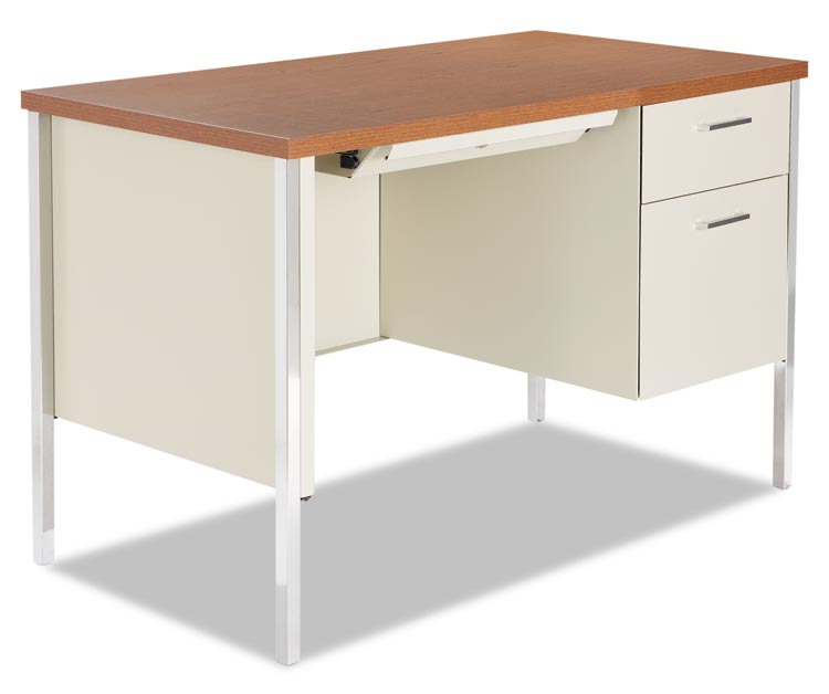 Single Pedestal Steel Desk by Alera