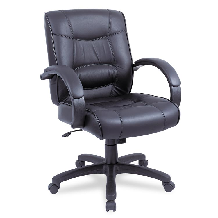 Buy Cheap Mid Back Leather Chair by Alera | Shop Office Furniture