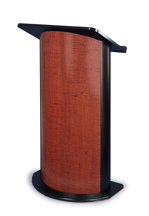 Contemporary Curved Color Panel Lectern by Amplivox