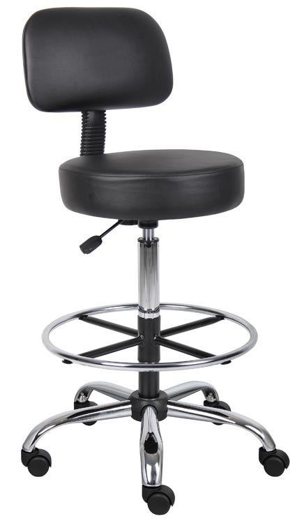 Buy Cheap Medical Drafting Stool with Back by BOSS Office Chairs | Shop ...