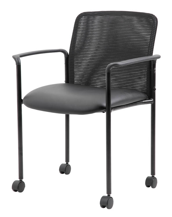 Mesh Guest Chair with Casters by WFB Designs