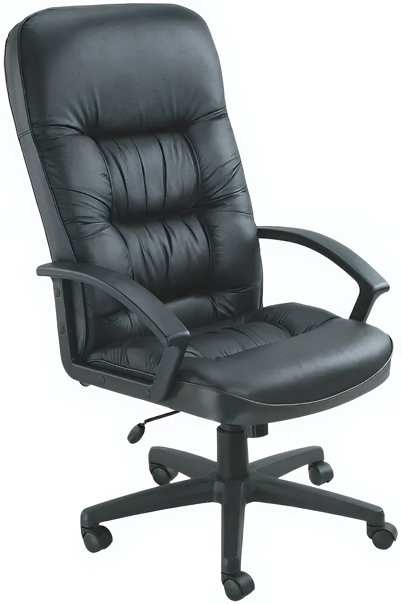 High Back Leather Executive Chair by WFB Designs in Black