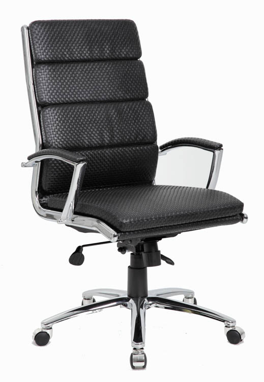 Executive Chair with Woven Textured Seat and Back Cushions by WFB Designs