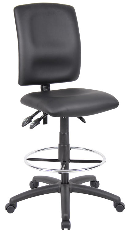 Leather Plus Multi Function Drafting Stool by WFB Designs