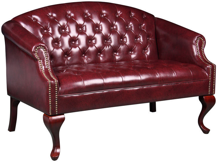 Classic Traditional Loveseat by BOSS Office Chairs