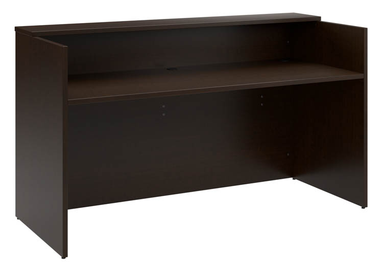 72in W x 30in D Reception Desk with Shelf by Bush