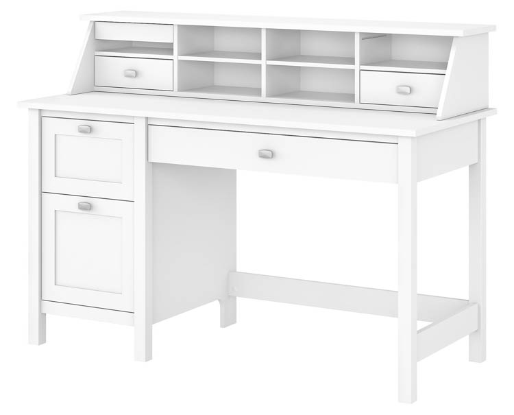 Computer Desk with 2 Drawer Pedestal and Organizer by Bush