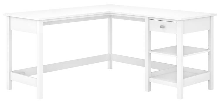 60in W L-Shaped Computer Desk with Storage by Bush