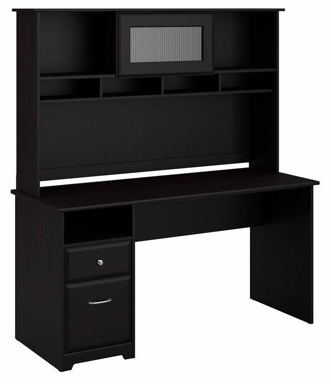 60in W Computer Desk with Hutch and Drawers by Bush