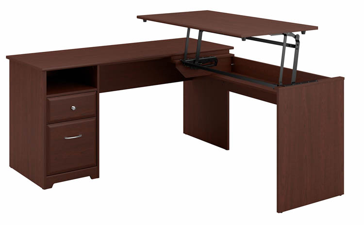 60in W 3 Position L Shaped Sit to Stand Desk by Bush