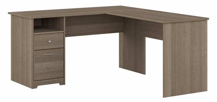 60in W L-Shaped Computer Desk with Drawers by Bush