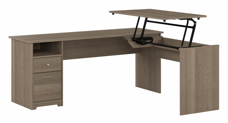 6ft W 3 Position L-Shaped Sit to Stand Desk by Bush