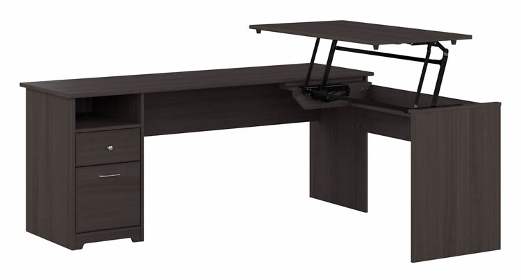 6ft W 3 Position L-Shaped Sit to Stand Desk by Bush