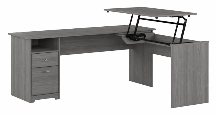 6ft W 3 Position L-Shaped Sit to Stand Desk by Bush