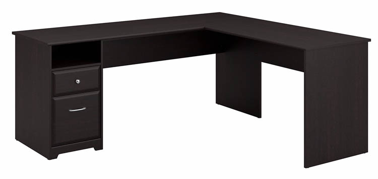 72in W L-Shaped Computer Desk with Drawers by Bush