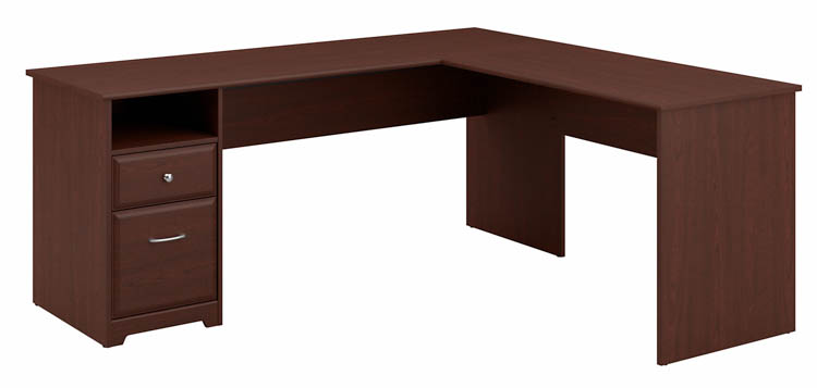 72in W L-Shaped Computer Desk with Drawers by Bush