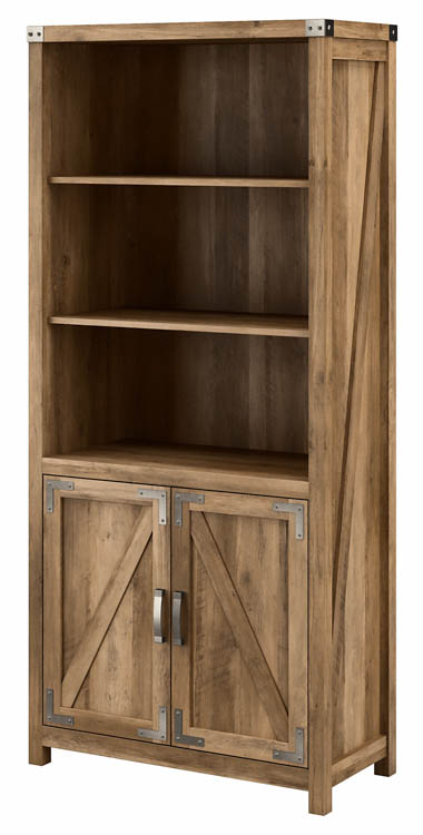 Tall 5 Shelf Bookcase with Doors by Bush