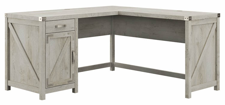 60in W L-Shaped Desk with Drawer and Storage Cabinet by Bush