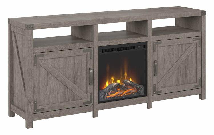 65in W Electric Fireplace TV Stand for 70in TV by Bush