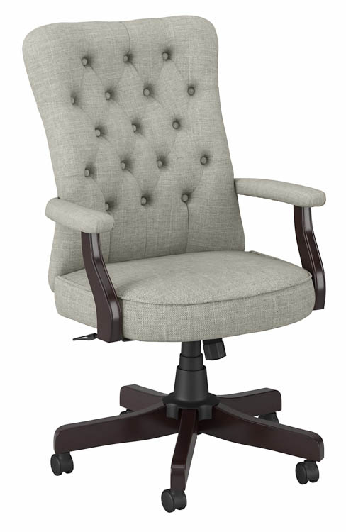 High Back Tufted Office Chair with Arms by Bush