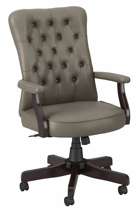 High Back Tufted Office Chair with Arms by Bush