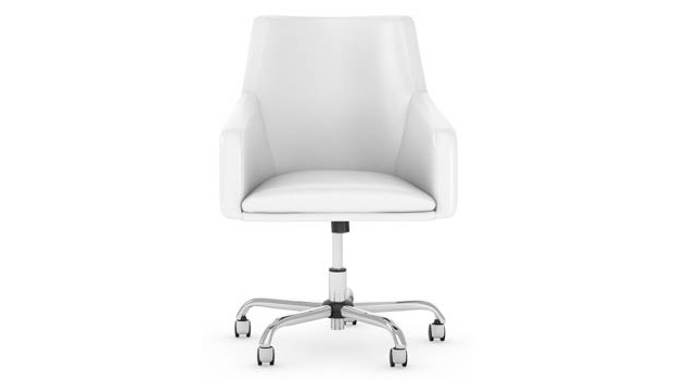 Mid Back Leather Box Chair by Bush Furniture