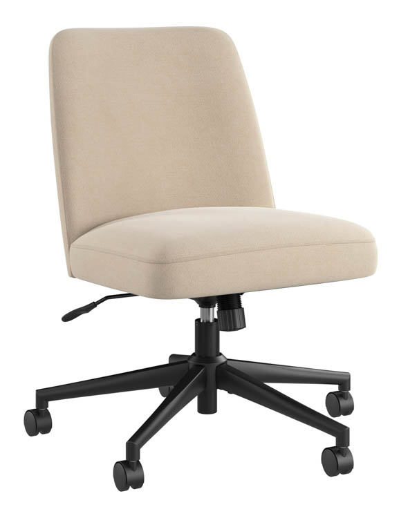 Mid Back Armless Office Chair with Wheels by Bush