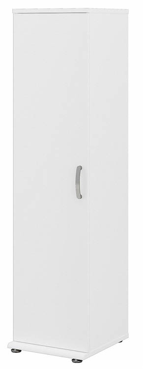 Narrow Clothing Storage Cabinet with Door and Shelves by Bush