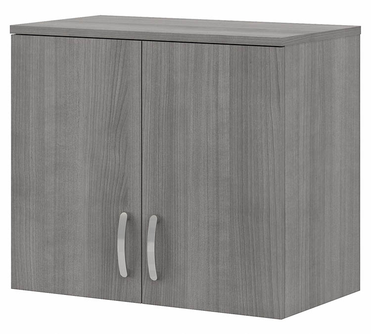 Closet Wall Cabinet with Doors and Shelves by Bush