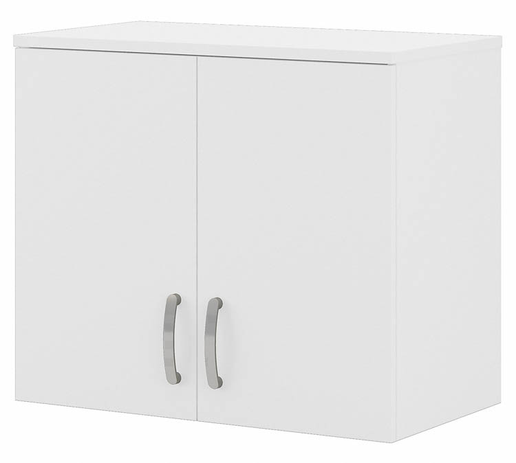 Closet Wall Cabinet with Doors and Shelves by Bush