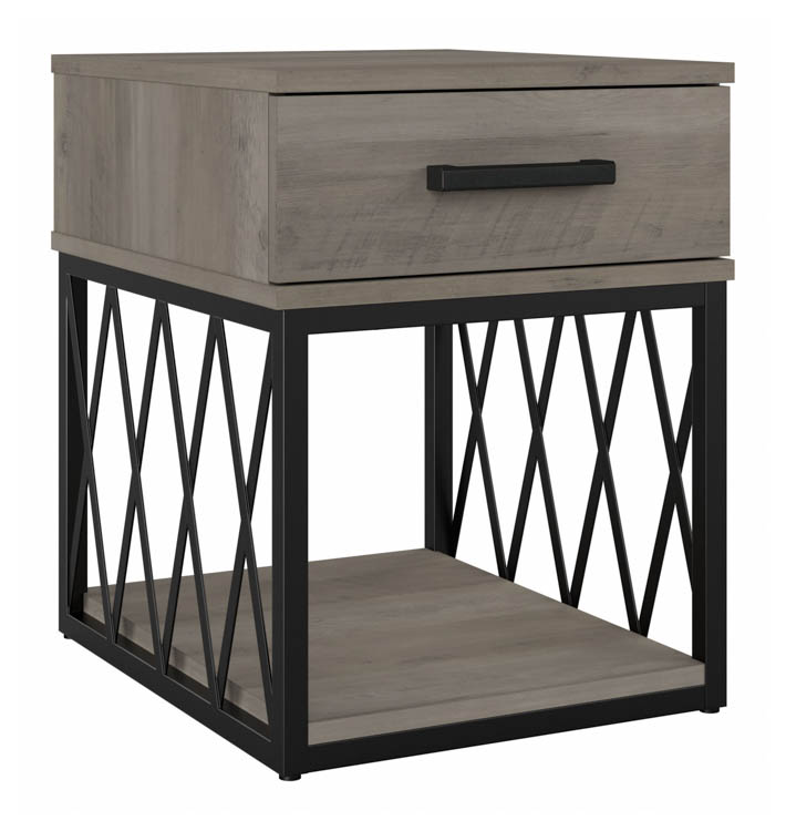 Industrial End Table with Drawer by Bush