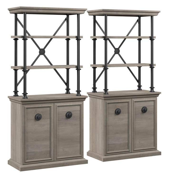 Bookcase with Doors (Set of Two) by Bush