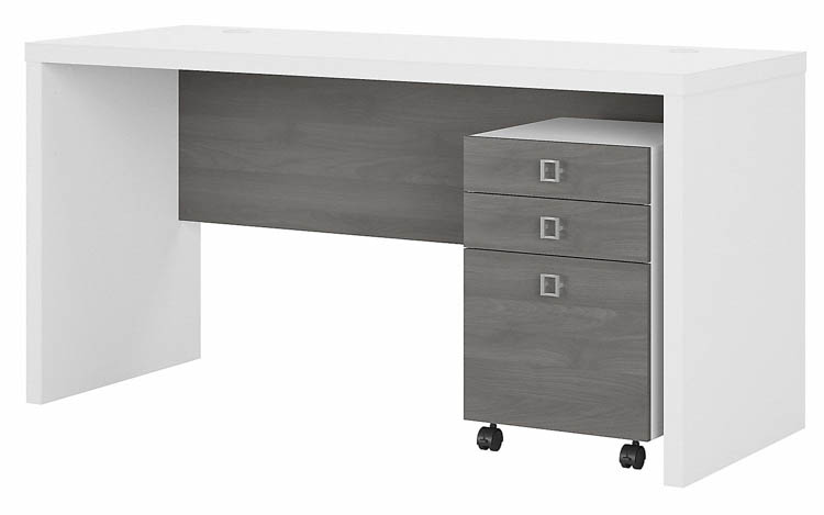 UPC 042976194000 product image for Credenza Desk with Mobile File Cabinet by Bush | upcitemdb.com