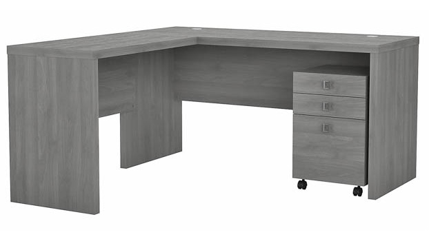 L-Shaped Desk with Mobile File Cabinet by Bush Furniture