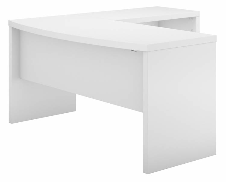 L-Shaped Bow Front Desk by Bush