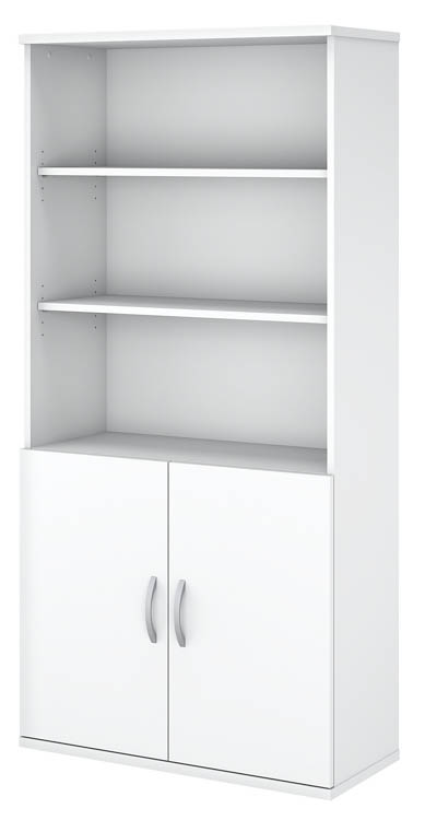 5 Shelf Bookcase with Doors by Bush