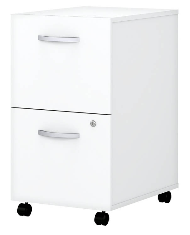 2 Drawer Mobile File Cabinet - Assembled by Bush