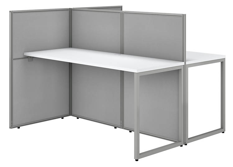 60in W 2 Person Straight Desk Open Office with 45in H Panels by Bush