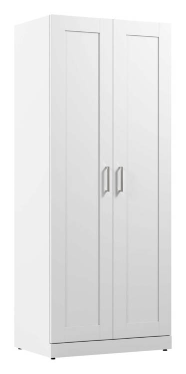 30in W Tall Storage Cabinet with Doors and Shelves by Bush