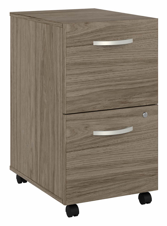 2 Drawer Mobile File Cabinet - Assembled by Bush