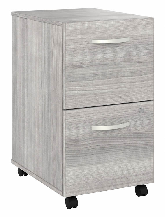 2 Drawer Mobile File Cabinet - Assembled by Bush
