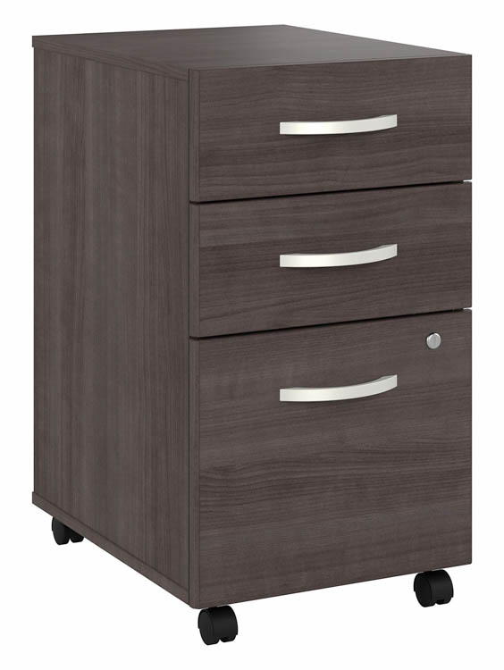 3 Drawer Mobile File Cabinet - Assembled by Bush
