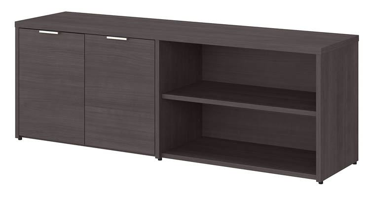 60in W Low Storage Cabinet with Doors and Shelves by Bush