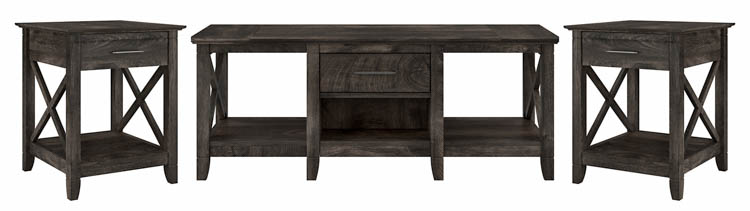 Coffee Table with Set of 2 End Tables by Bush