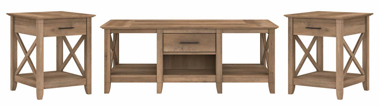 Coffee Table with Set of 2 End Tables by Bush