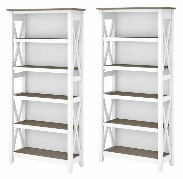 5 Shelf Bookcase (Set of 2) by Bush