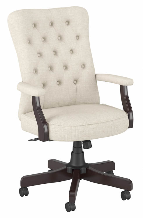 High Back Tufted Office Chair with Arms by Bush