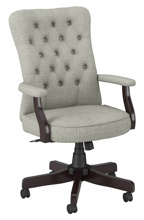 High Back Tufted Office Chair with Arms by Bush