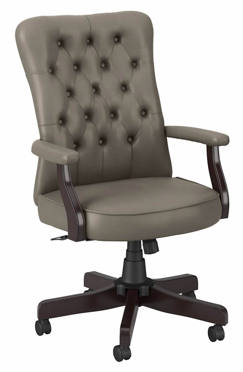High Back Tufted Office Chair with Arms by Bush