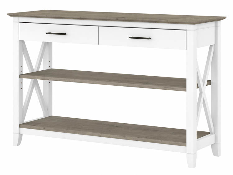 Console Table with Drawers and Shelves by Bush